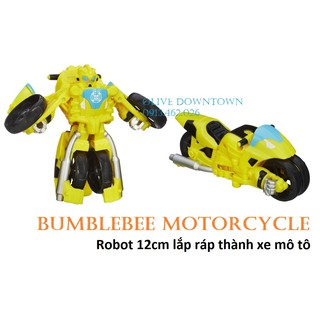 Robot cao 11cm ráp thành xe ô tô màu trắng / BUMBLEBEE xe Motor - TRANSFORMERS Rescue Bot