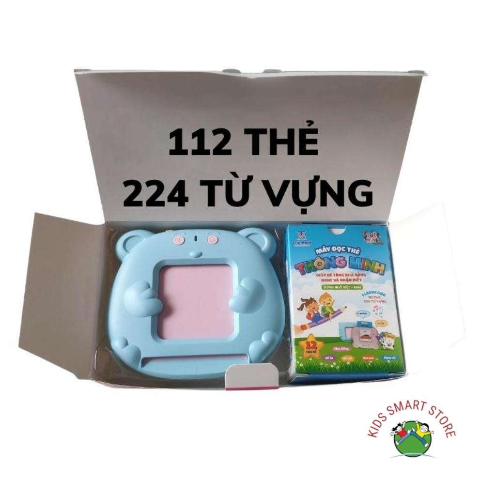 Máy đọc thẻ tiếng anh flashcard song ngữ Anh Việt cho bé loại chính hãng Tuệ Minh
