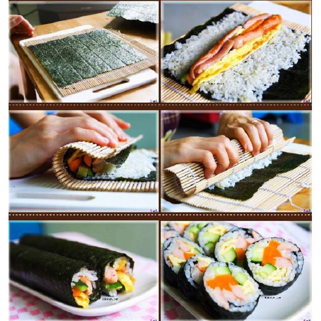 Lá kim làm cơm cuộn Kimbap Hàn quốc loại ngon nhất 10 lá/tệp