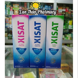 XỊT MŨI XISAT 75ML GIÚP VỆ SINH MŨI THÔNG MŨI GIẢM VIÊM MŨI HIỆU QUẢ