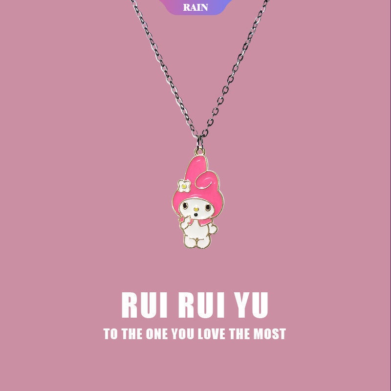 SANRIO Vòng cổ Mặt Hình Mèo Hello Kitty Bằng Hợp Kim 2022 Thời Trang Dành Cho Nữ