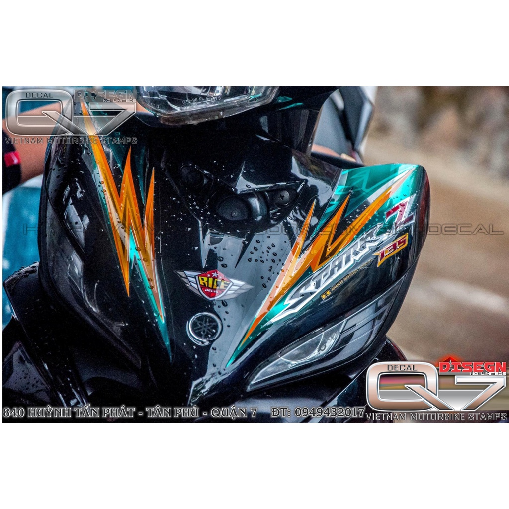 TEM RỜI EXCITER 2011 SPARK Z XANH ĐEN