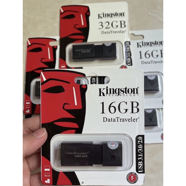 Usb Kingston DT100G3 16GB / 32GB USB 3.0 chính hãng BH 12 tháng | BigBuy360 - bigbuy360.vn