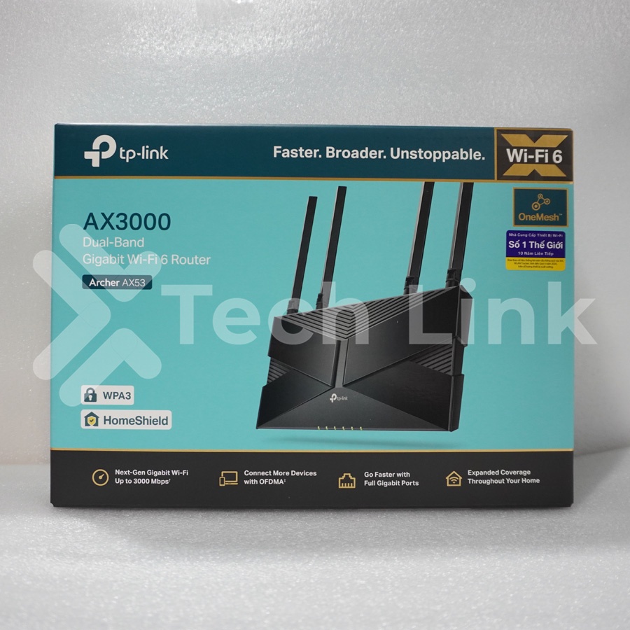 [Hỏa tốc] Bộ Phát Router Wifi TP-Link Archer AX53 Wi-Fi 6 Gigabit Băng Tần Kép AX3000