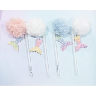 Bút quả bông tiên cá BQB13 bút quả bông cute bút quả bông dễ thương