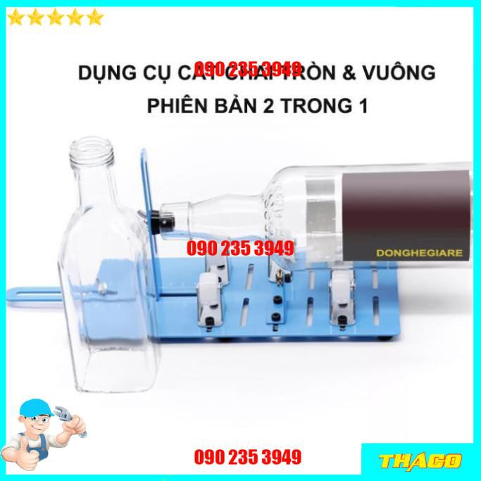 Dụng Cụ Cắt Chai Thủy Tinh Thông Minh Làm Lọ Trang Trí Đèn Decor Thủy Tinh QE109