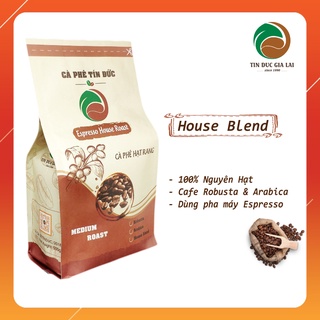 1KG Cafe Pha Máy House Blend Espresso, Latte, Americano - Cafe Tín Đức Gia Lai