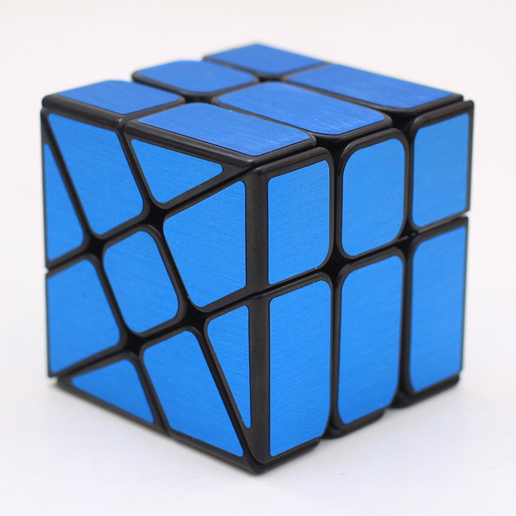 Yongjun 3x3 Mirror Cube Puzzle Novelty Sliver/Blue/Red Speed Magic Cube Khối Rubik