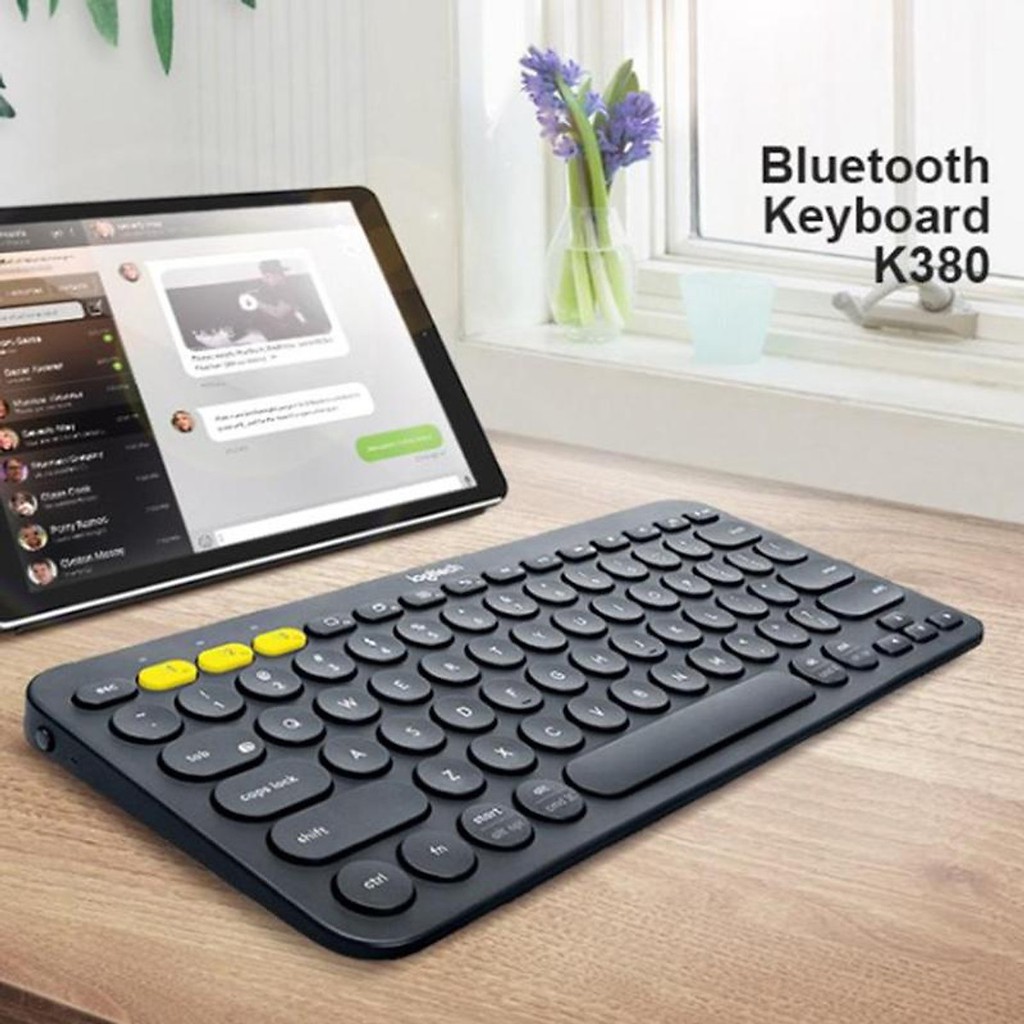 Bàn Phím Bluetooth Logitech K380 Multi Device - Không Dây Kết Nối Cùng Lúc 3 Thiết Bị - Hàng Chính Hãng Bảo Hành 1 Năm