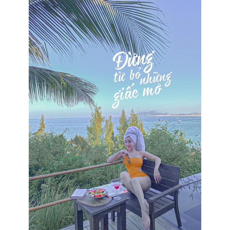 Bikini đi biển liền thân cắt eo, bikini 1 mảnh, đồ bơi nâng ngực, che bụng