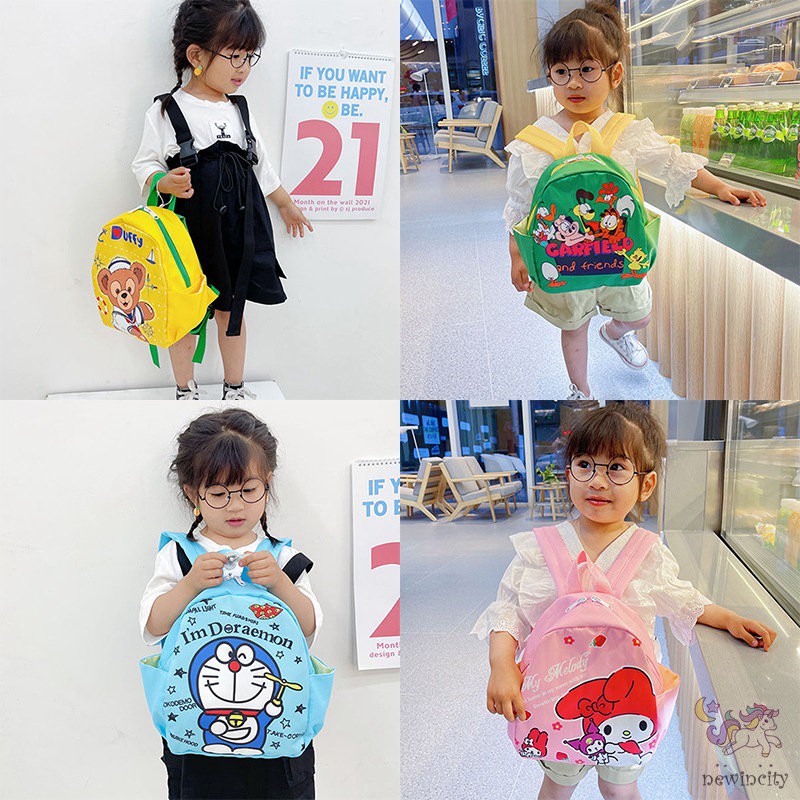 Balo đi học trẻ em in hình hoạt hình thời trang phong cách Hàn Quốc