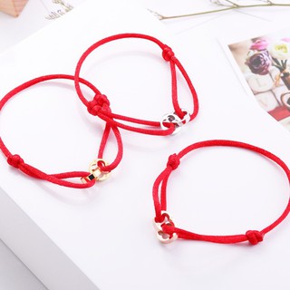 Lắc tay chỉ đỏ may mắn titan ko đen tt 1815