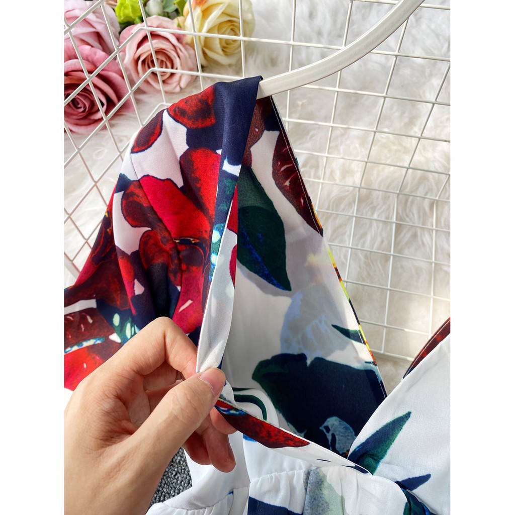 Váy hở lưng cổ V dáng chữ A thời trang phong cách | BigBuy360 - bigbuy360.vn