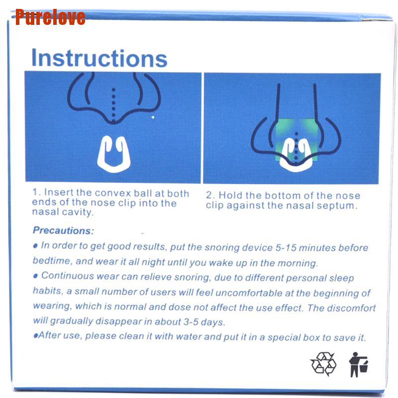 [Hàng mới về] Kẹp mũi mini chống ngáy khi ngủ tiện dụng tùy chọn số lượng