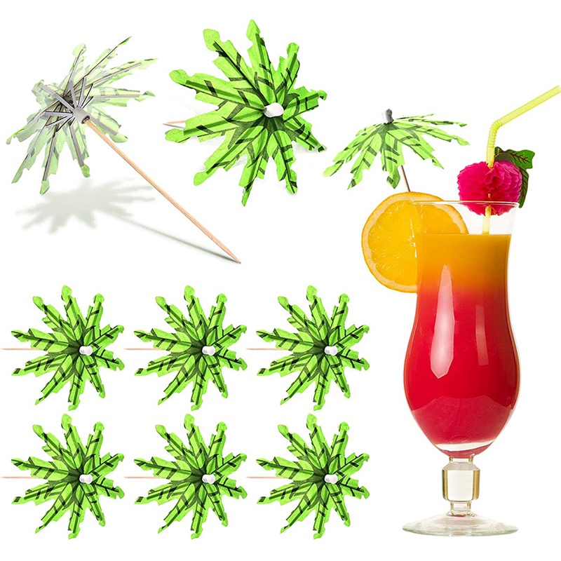 Set 60 cây dừa trang trí đồ uống