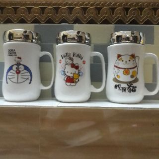 Cốc sứ nắp có gương