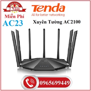 Bộ Phát Wifi Xuyên Tường Siêu Mạnh 7 Râu Tenda AC23 Chuẩn AC2100Mbps - Hàng Chính Hãng