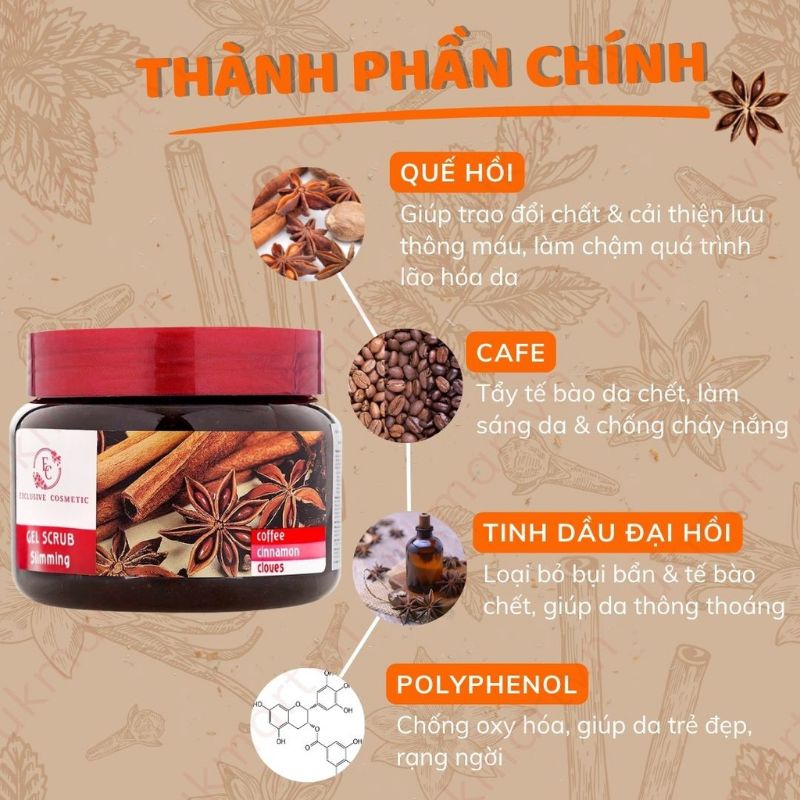 Tẩy da chết toàn thân Quế Hồi Nga 380gr chính hãng