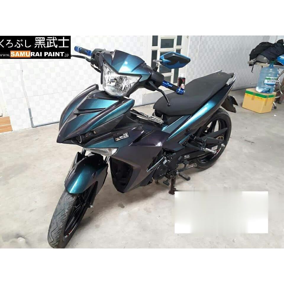 [COMBO] Sơn xịt dành cho xe máy kháng xăng Samurai màu 3D Khameleon - T600 + Bóng Ánh Kim K1KT , Dầu nhớt 20