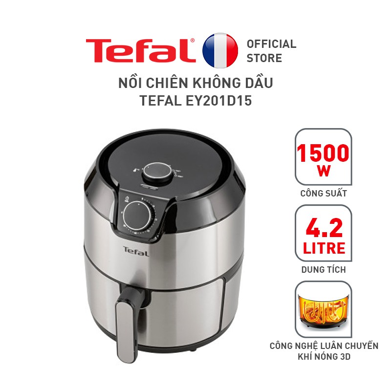 【Xác thực】 Nồi chiên không dầu Tefal EY201D15