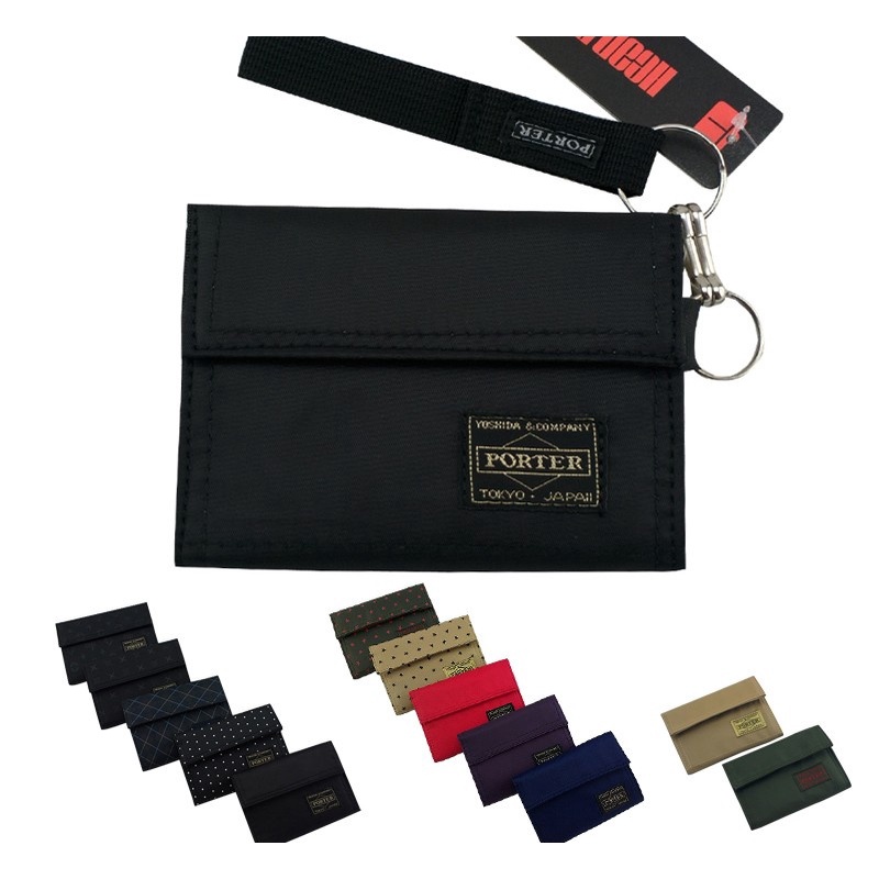 Head porter Japanese tide brand Yoshida Weir short wallet card bag coin bag hand nylon cloth simple