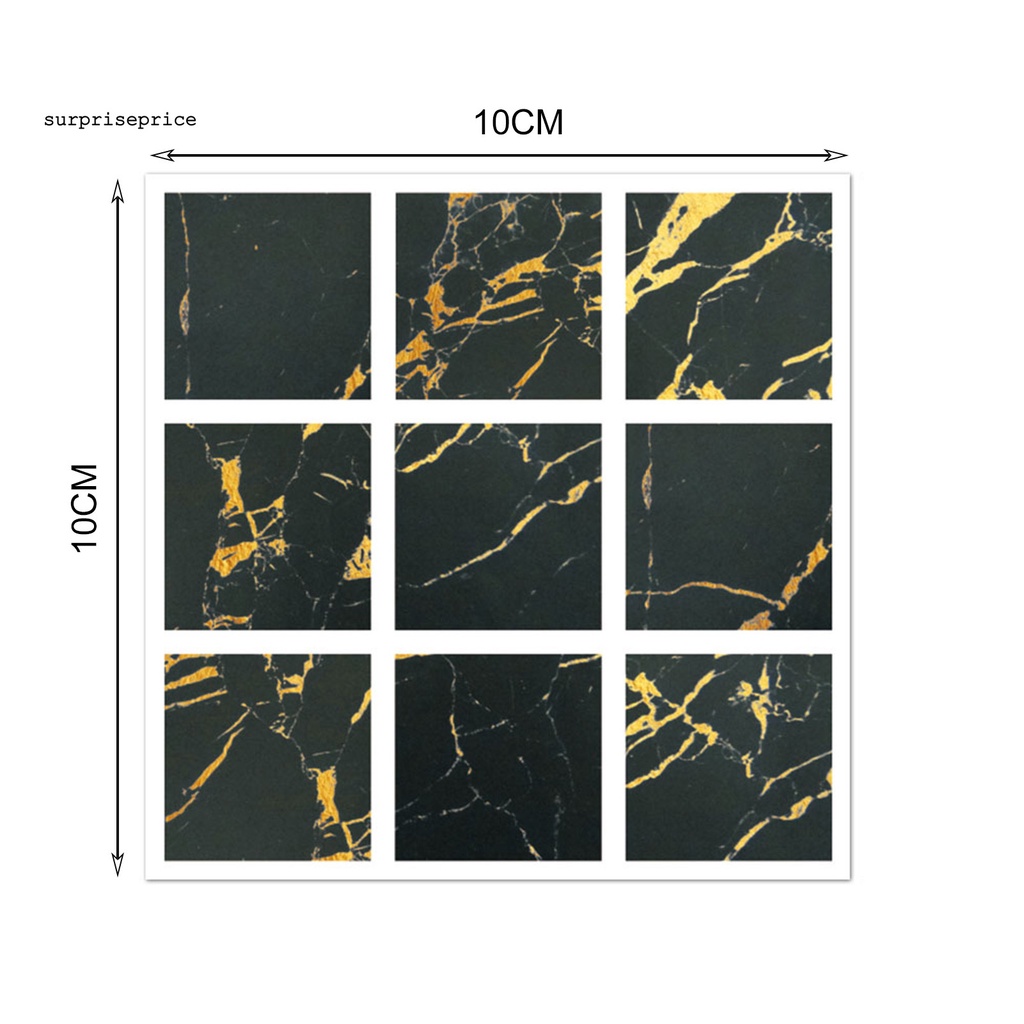 Bộ 20 Miếng Dán Tường Giả Gạch Bằng PVC Chống Ẩm Trang Trí Nhà Tắm DIY