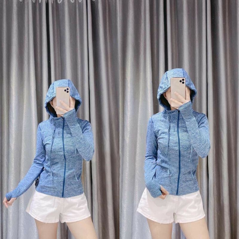 Áo Khoác Thể Thao Nữ Ôm Body. Áo Tập Gym, Yoga 3M. Cos size Đại 36-70kg | BigBuy360 - bigbuy360.vn