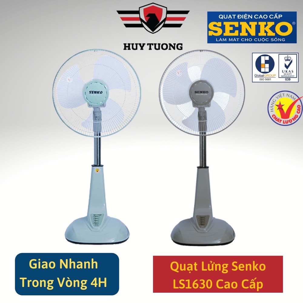 Quạt đứng Senko thân nhựa cao cấp, quạt máy công suất 47W CHÍNH HÃNG 100% ( BH động cơ 1 năm) - Huy Tưởng