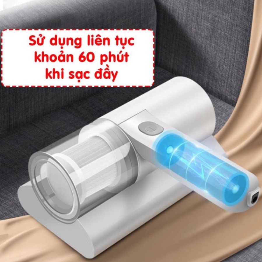 Máy hút bụi giường nệm, máy hút bụi mini cầm tay có tia UV khử khuẩn, hút ẩm không khí, bảo hành 12 tháng HB2