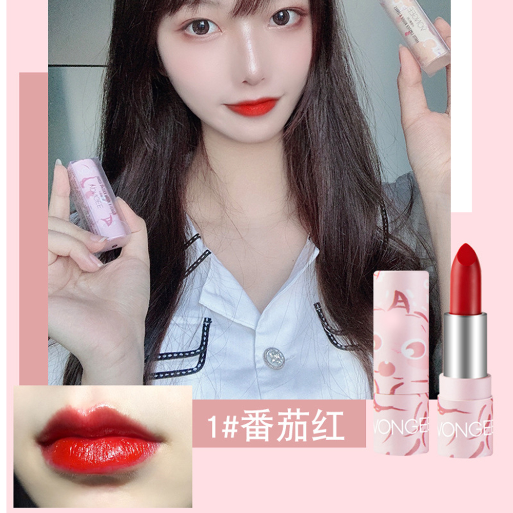 [Hàng mới về] Son môi trang điểm dưỡng ẩm chống thấm nước không dính ly dành cho học sinh nữ