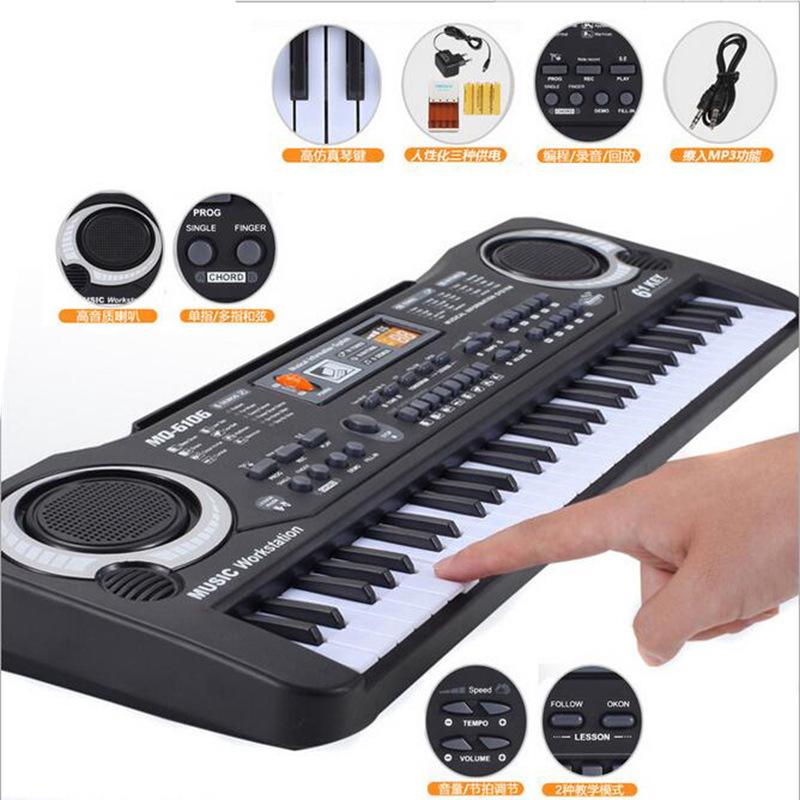 Electronic Keyboards Pianos 61 keyband with microphone children music toy