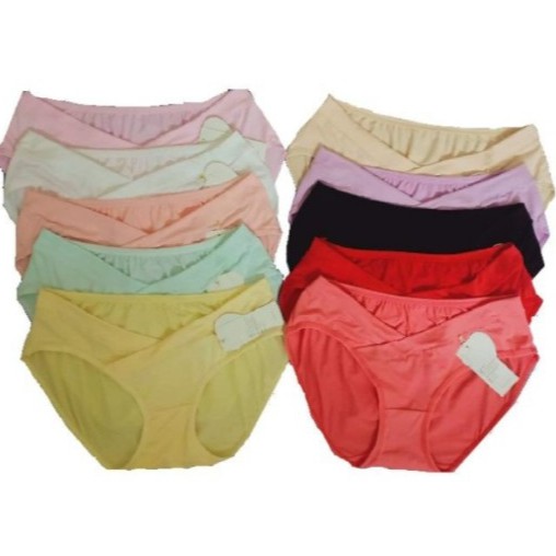 Combo 3 áo ngực bầu và cho con bú cài cúc ngang + 10 quần lót bầu cạp chéo siêu thoải mái