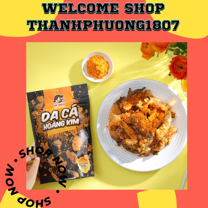 SIÊU PHẨM MỚI DA CÁ HOÀNG KIM SỐT TRỨNG MUỐI GÓI 90G