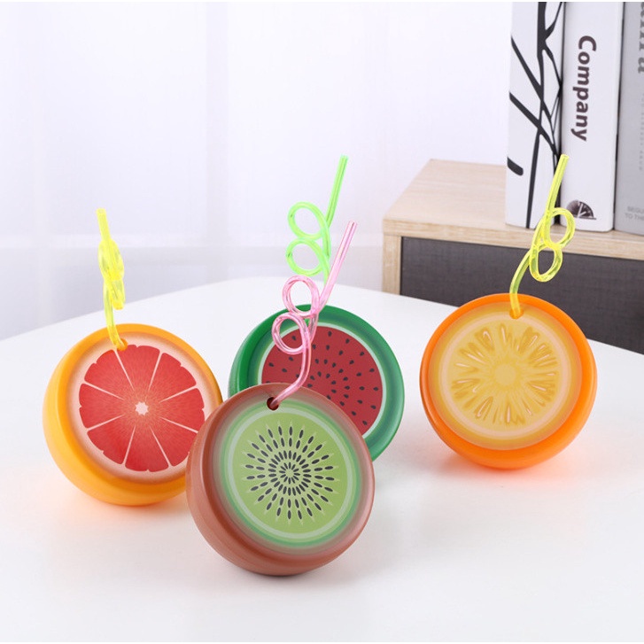 Bình Đựng Nước Hình Trái Cây Có Ống Hút Độc Đáo