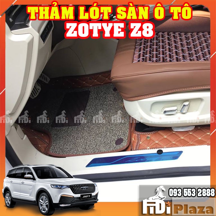 Thảm sàn 6D Zotye Z8 Cao Cấp - Chống nước, Không mùi, Chống trầy xước