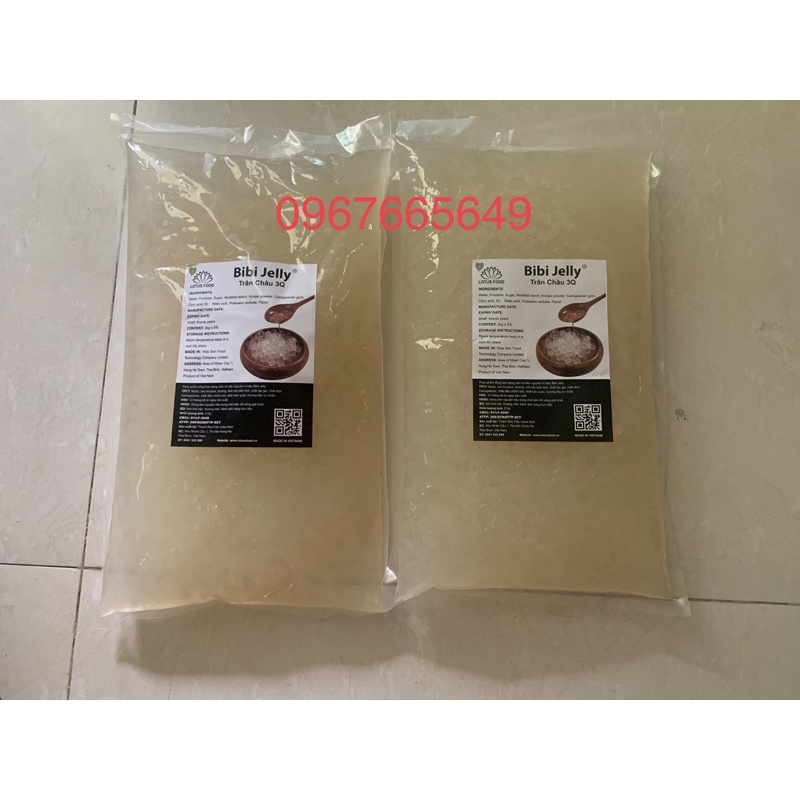 Trân châu trắng / trân châu đen 3Q BIBI Jelly - 3Q Sea Jelly