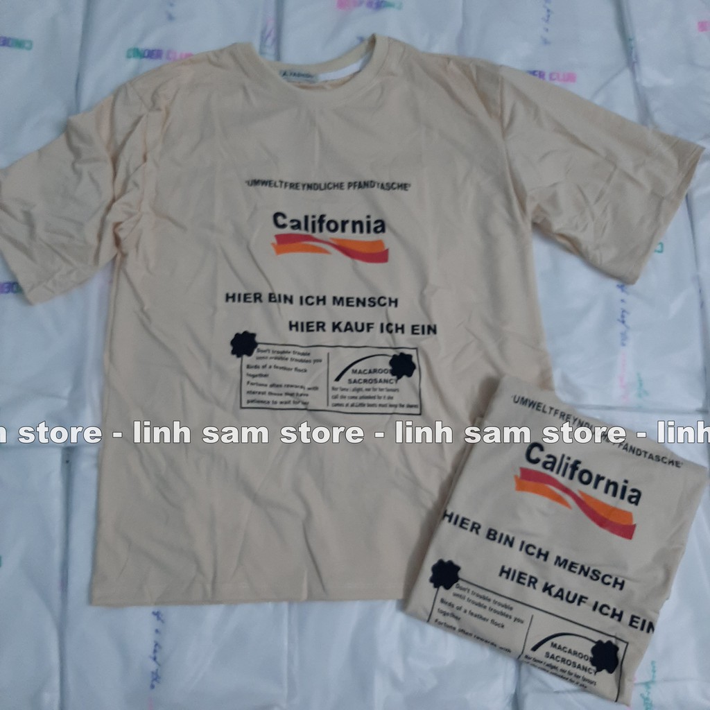 Áo thun nữ tay lỡ SAM CLO freesize phông form rộng dáng Unisex, mặc cặp, nhóm, lớp in chữ CALIFORNIA đỏ đô | BigBuy360 - bigbuy360.vn