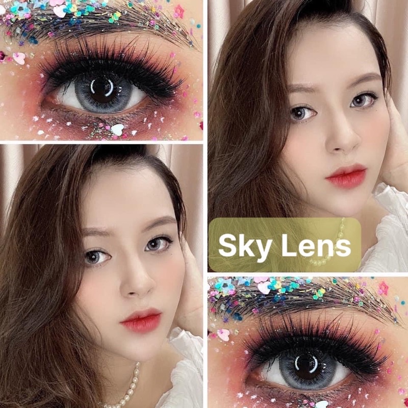 Kính áp tròng Sky Lens -Pony 0-6 Độ-Made in Korea Chính Hãng Dia14.00