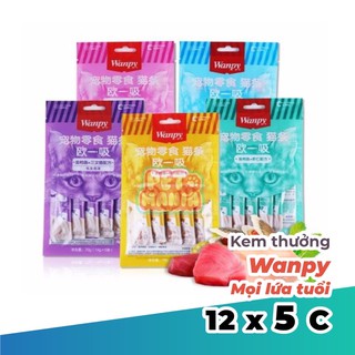 [COMBO] 15 gói kem súp thưởng Wanpy 5 thanh