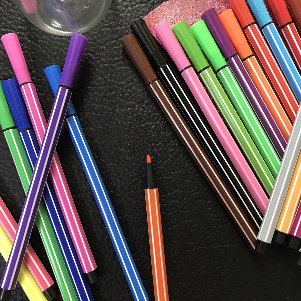 Hộp 24 bút lông tô màu siêu cute, tiện lợi
