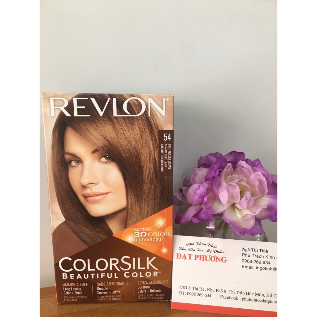 Nhuộm Revlon Mã màu 54 Nâu Ánh Kim Sáng