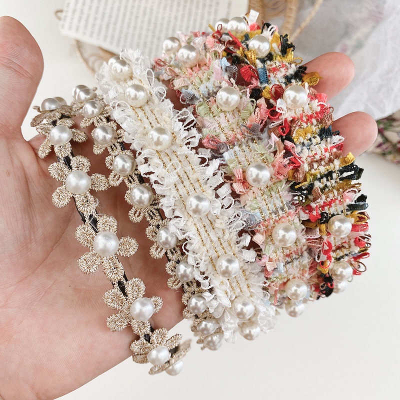 Băng Đô Đính Ngọc Trai Và Nơ Sang Trọng Phong Cách Pháp