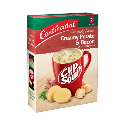 Bột súp ăn liền vị khoai tây & bacon Continental Creamy Potato and Bacon with Croutons 50g - OZ - Aust Shop Chocolate