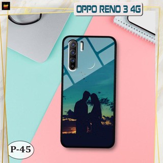 Ốp lưng kính OPPO Reno 3 4G/ A91- hình 3D cute