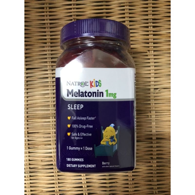 Kẹo dẻo ngủ ngon cho bé Melatonin notrol kids 1mg
