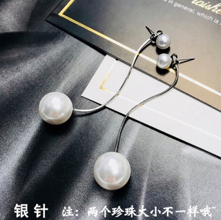 925 bông tai ngọc trai kim dài bông tai ngọc trai