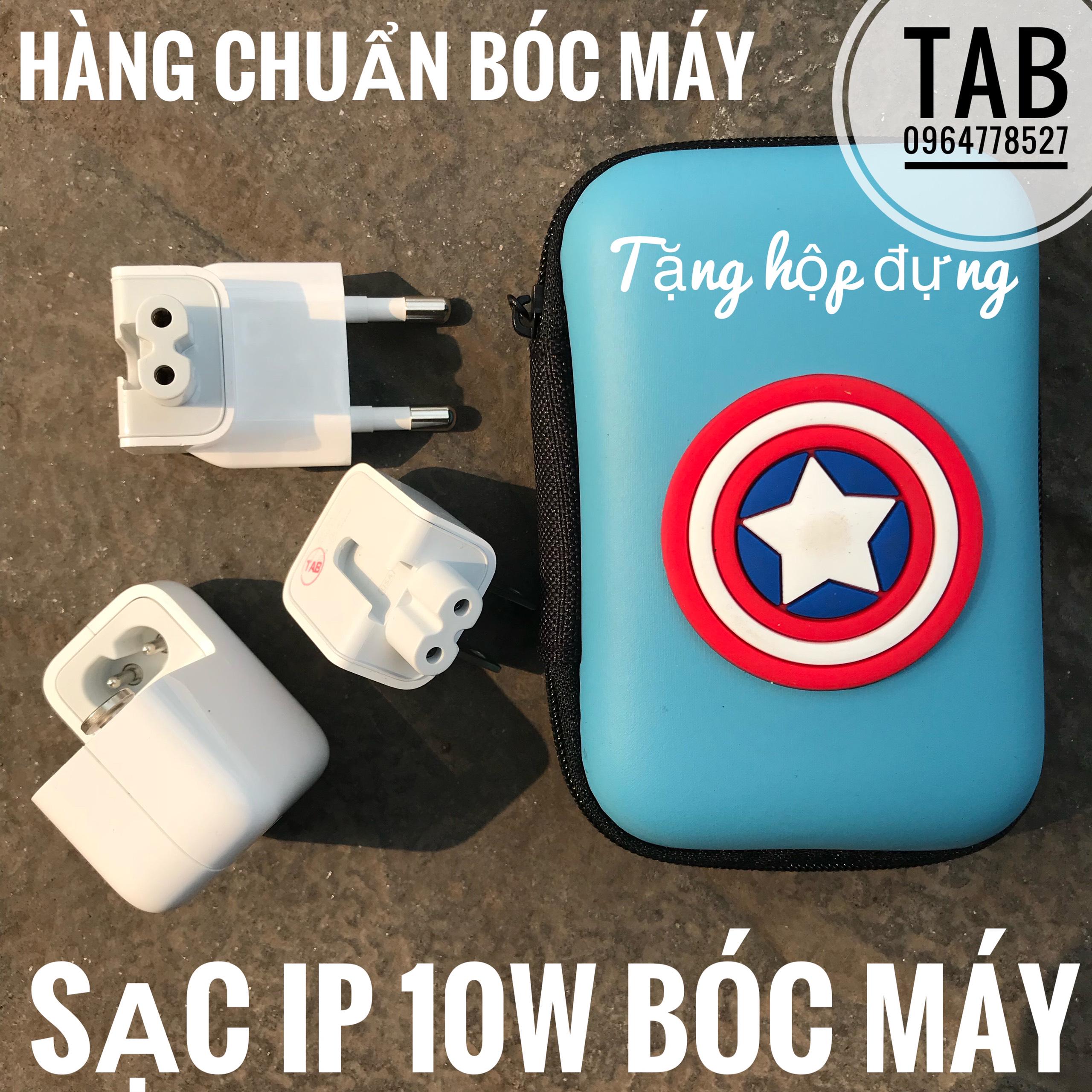 Combo Củ Sạc IP 10w + Cáp X Bóc Máy (Tặng Hộp Đựng) - Bảo Hành 12T