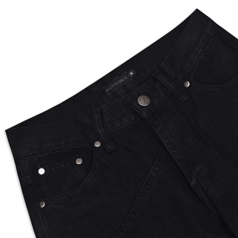 BLACK WASHED DENIM PANT