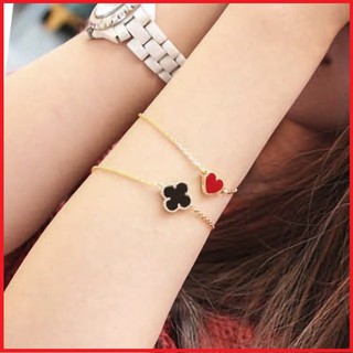 Dây chuyền đôi nam nữ trái tim tình yêu tùy chỉnh độ rộng có thể làm vòng tay hot trend học sinh, sinh viên 2021