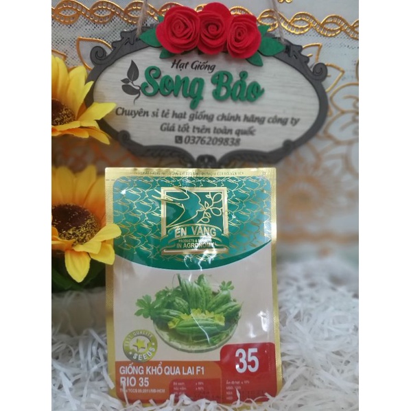 Hạt giống khổ qua lai F1 Rio 35 Én Vàng gói 14.3 g